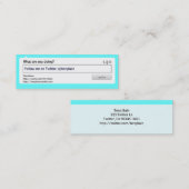 Social Media Mini Visitenkarte (Vorne/Hinten)