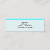 Social Media Mini Visitenkarte (Rückseite)