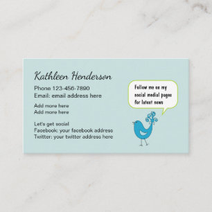 Social Media Networking Karten