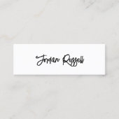 Social Media Networking Mi für Schwarzweiß und Wei Mini Visitenkarte (Vorderseite)