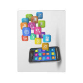 Social Media Notepad Notizblock (Rotiert)