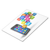 Social Media Notepad Notizblock (angewinkelt)