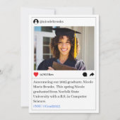 Social Media Post Foto Abschluss Ankündigung (Vorderseite)