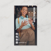 Social Media Profile Foto Visitenkarte (Vorderseite)