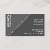 Social Media Profile Foto Visitenkarte (Rückseite)