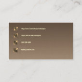 Social Media qm Business Card Visitenkarte (Rückseite)