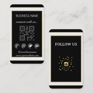 - Social Media QR Code Business Card Visitenkarte