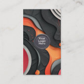 Social Media QR Code Modern Pro Minimalist Sleek B Visitenkarte (Rückseite)