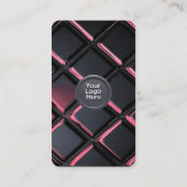 Social Media QR Code Modern Pro Minimalist Sleek B Visitenkarte (Rückseite)