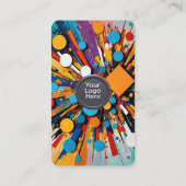 Social Media QR Code Modern Pro Minimalist Sleek B Visitenkarte (Rückseite)