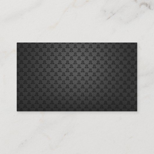 Social Media QR Code Scannable Black Luxe Visitenkarte (Rückseite)