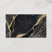 Social Media QR Code Scannable Black Luxe Visitenkarte (Rückseite)