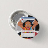 Social Media Rahmen Lustige Kindergeburtstagsfeier Button (Vorne & Hinten)