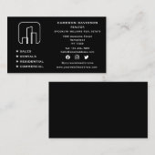 Social Media Real Anwesen Agent Neuer Zuhause Visitenkarte (Vorne/Hinten)