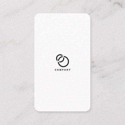 Social Media Scan ME QR Code Logo Modern Einfach Visitenkarte (Rückseite)