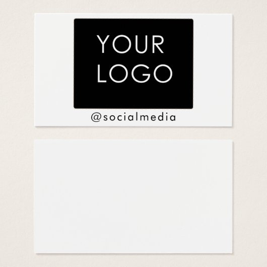 Social Media-Schlichte für Social Business-Logos f (Vorne & Hinten)