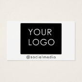 Social Media-Schlichte für Social Business-Logos f (Vorderseite)