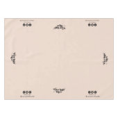 Social Media Soft Pink-Display für Firmenlogos Tischdecke (Vorderseite (Horizontal))