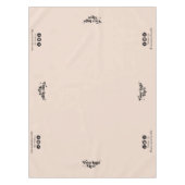 Social Media Soft Pink-Display für Firmenlogos Tischdecke (Vorderseite)