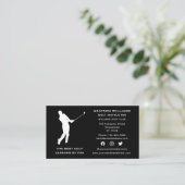 Social Media Sport Coach Male Golf Pro Instruktor Visitenkarte (Stehend Vorderseite)