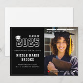 Social Media Story Foto Black Abschluss Ankündigung (Vorne/Hinten)