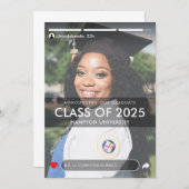 Social Media Story Post Foto Abschluss Ankündigung (Vorne/Hinten)