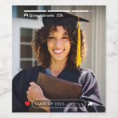 Social Media Story Post Foto Abschluss Weinetikett (Einzelnes Label)