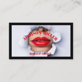 Social Media, Trendy Makeup Artist QR-Code Visitenkarte