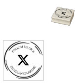 Social Media Twitter X Gummistempel (Stempel)