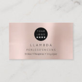 Social Media TwitterYouTubeInstagraFaceFB Blush Visitenkarte (Vorderseite)