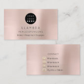 Social Media TwitterYouTubeInstagraFaceFB Blush Visitenkarte (Vorne/Hinten)