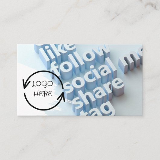 Social-Media-Visitenkarte Visitenkarte (Vorderseite)