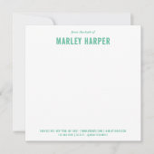 Social Notecard Beruflich Simple Niedlich Fun Foto Mitteilungskarte (Vorderseite)