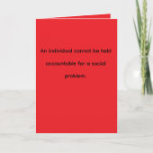 "Social problem" (Any) Joke Karte (Vorderseite)