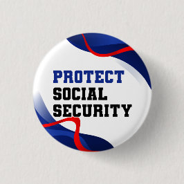 Social Security Political Anti Trump Accessory Button