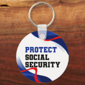 Social Security Political Anti Trump Accessory Schlüsselanhänger (Rückseite)