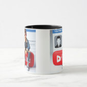 Social Vibes Tasse Youtube Logo-Design (Zentrum)