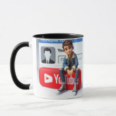 Social Vibes Tasse Youtube Logo-Design (Links)