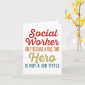 Social Work Month - Social Worker Hero Karte (Gelbe Blume)