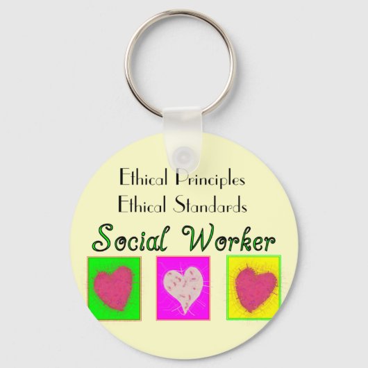 Social Worker Ethical Principles-Ethical Standards Schlüsselanhänger (Vorderseite)