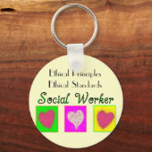Social Worker Ethical Principles-Ethical Standards Schlüsselanhänger (Vorderseite)