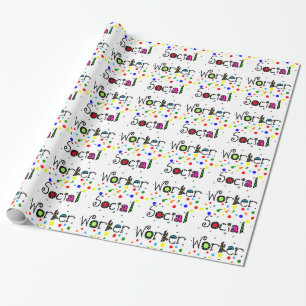 Social Worker Gift Wrapping Paper Geschenkpapier