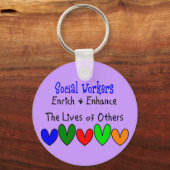 Social Worker Gifts Schlüsselanhänger (Vorderseite)