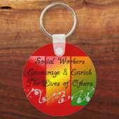 Social Worker Gifts Schlüsselanhänger (Vorderseite)