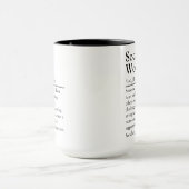 Social Worker Personalized Appreciation Gift Tasse (Zentrum)