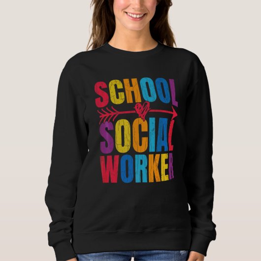 Social Worker Social Work Graphic Sweatshirt (Vorderseite)