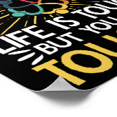 Social Worker Social WorkerLife ist hartAber Sie Poster (Ecke)