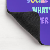 Social Worker Super Power Mousepad (Ecke)
