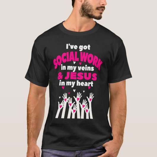 Social Worker Work Christian MSW Graduation 2023 M T-Shirt (Vorderseite)