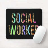 Social Worker Work MSW Masters Abschluss BSW-Gesch Mousepad (Mit Mouse)
